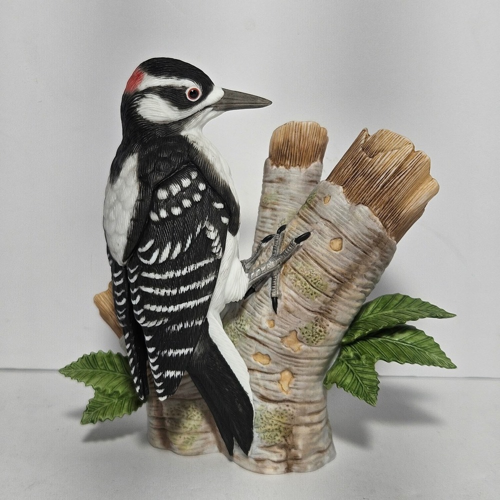 Lenox Hairy Woodpecker The Garden Bird Collection Fine Porcelain Figurine COA